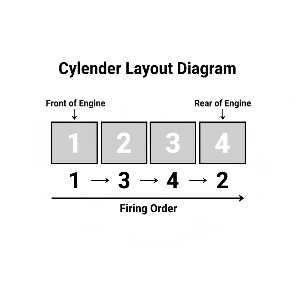 Chevy 6.0L Cylinder Numbering Diagram showing Driver Side Bank 1 (1-3-5-7) and Passenger Side Bank 2 (2-4-6-8) front to rear.