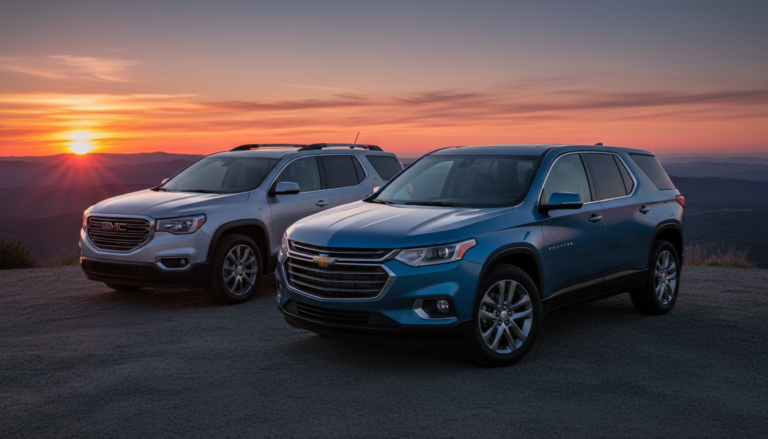 chevy traverse vs gmc acadia