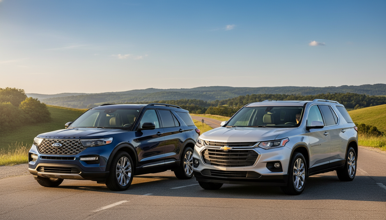 ford explorer vs chevy traverse
