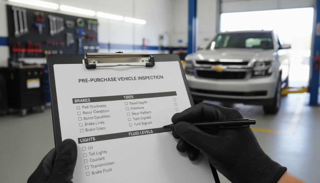 vehicle inspection checklist