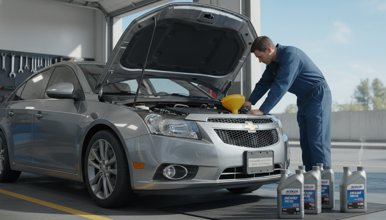 2012 chevrolet cruze oil capacity